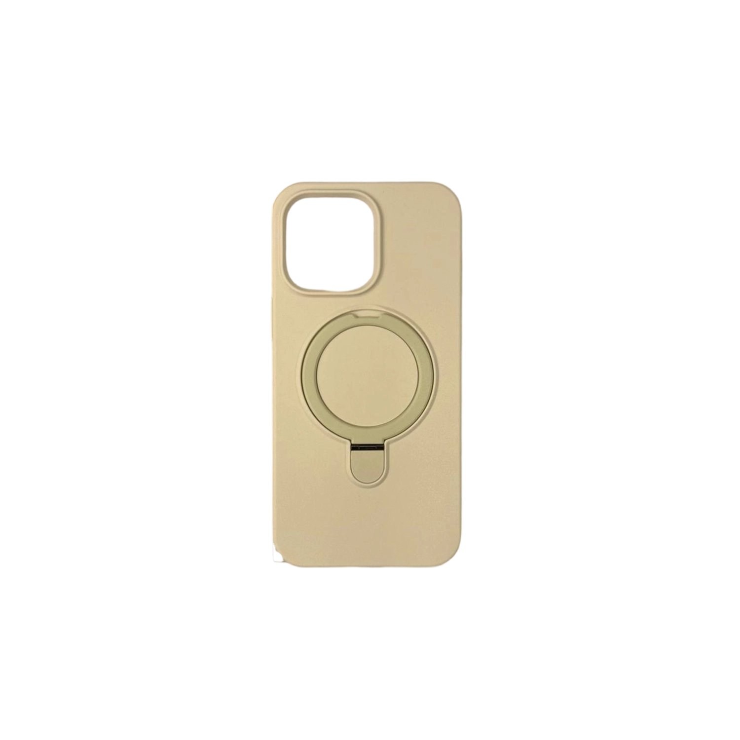 15 Magsafe silicone Beige (12 Pro Max) - الصورة 1